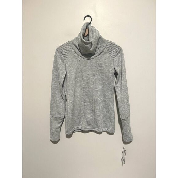 NWT NILS Skiwear Turtleneck Pullover Performance Sweater Grey Women's Size XS - Picture 1 of 8